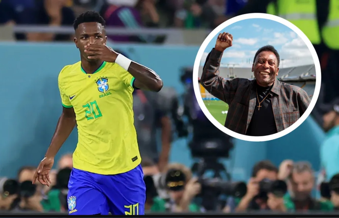 Vinicius Junior muon vo dich World Cup de tri an huyen thoai Pele 